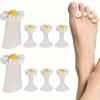 8PCS Daisy Flower Silicone Toe Separators Soft Finger Splitter for Manicure Pedicure Nail Art Tool Foot Care Accessory