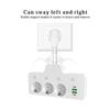 EU-Stecker Steckdosen Intelligente Steckdosenleiste Wandmontage Mit USB-Anschlüssen + Typ C Schnellladebuchse Adapter Netzwerkfilter