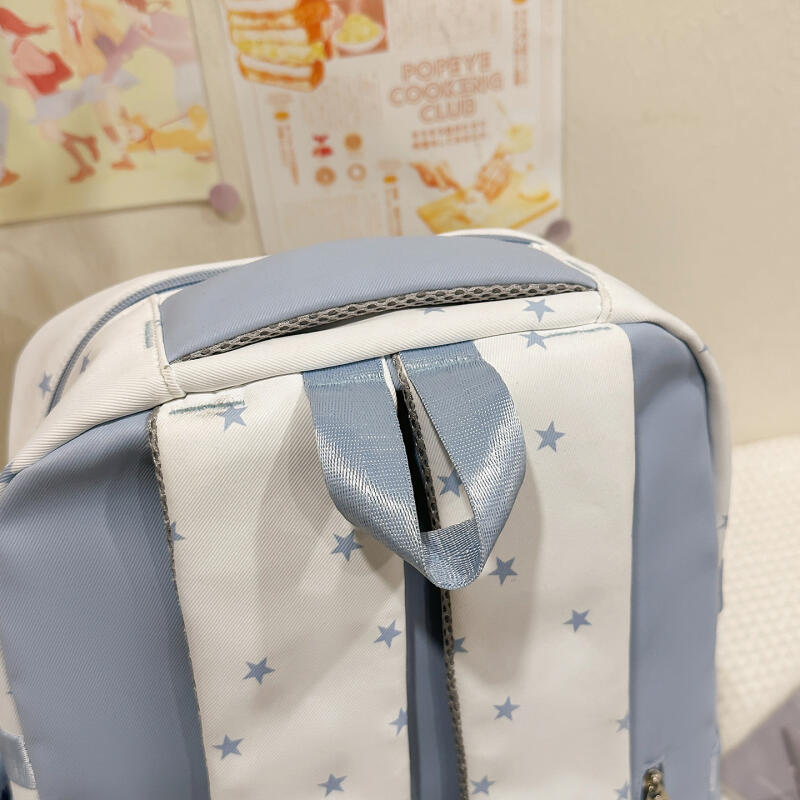 Preppy Student School Bag Lightweight Large Capacity Backpack