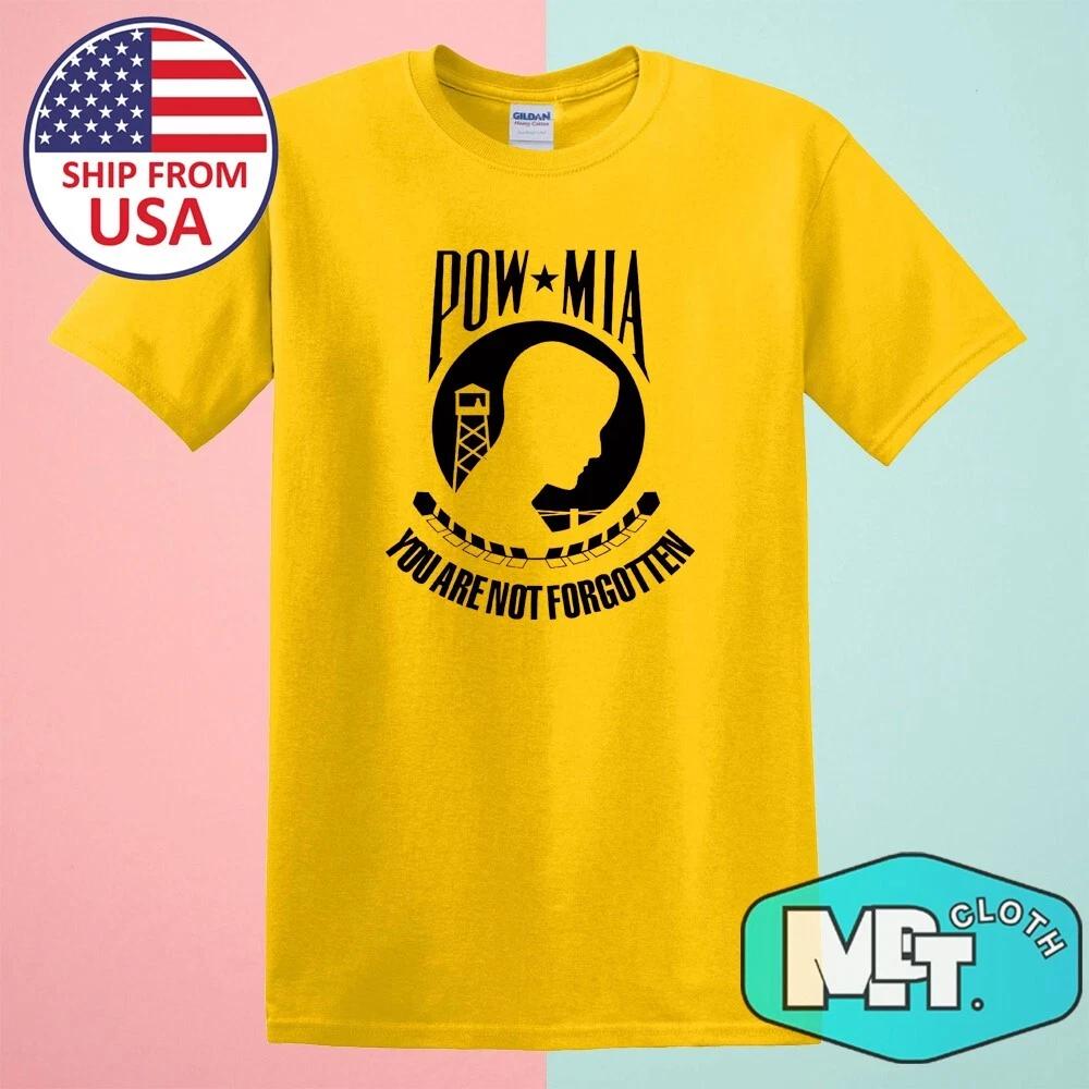 POW MIA You Are Not Forgotten Men s Yellow Size S-5XL S
