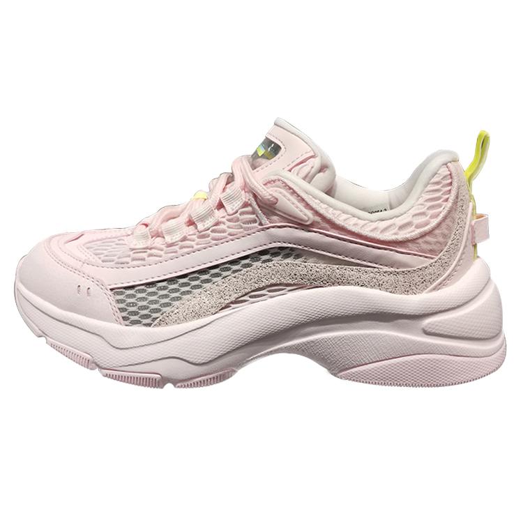 

new LiNing Aurora WindWalker Cushioned Slip Resistant Abrasion Resistant Breathable Low Top Chunky Sneakers Women s Pink 35.5