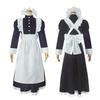 Stil Langes Britisches Dienstmädchen Outfit Herren Damen Spitze Cosplay Kleid Halloween Kostüm