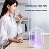 Foldable Multifunction Electric Mosquito Swatter & Purple Light Rechargeable Mosquito Killer Lamp, Wall-Mountable.