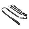 Nylon Fabric Dog Triple Leash Strong Stitching Adjustable Length Pet 3 In 1 Leash Snap Hook Clasp Padded Loop Dog Split Leash