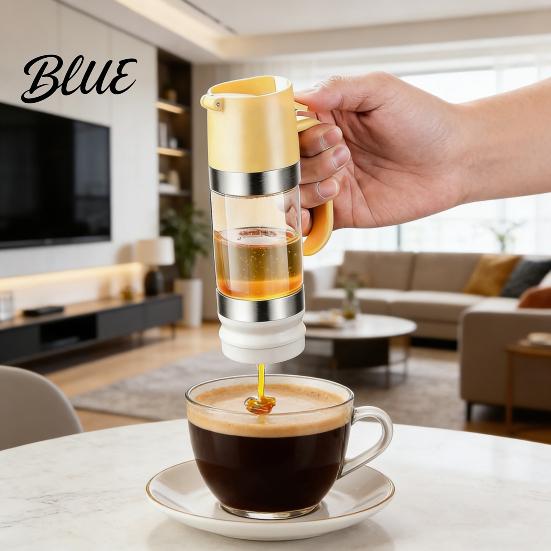 Honey Storage Jar Glass Press Dispenser Bottle Syrup & Sauce Container with No-Drip Spout Spill-free Pourer BPA-Free Plastic for Kitchen Coffee