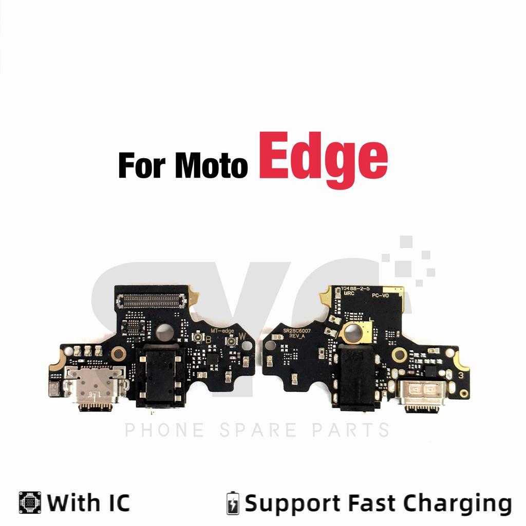 New USB Charging Board Port Dock Flex Cable Connector Microphone For Moto Edge 20 Lite S 30 40 50 Neo Fusion Ultra Pro Plus 2021
