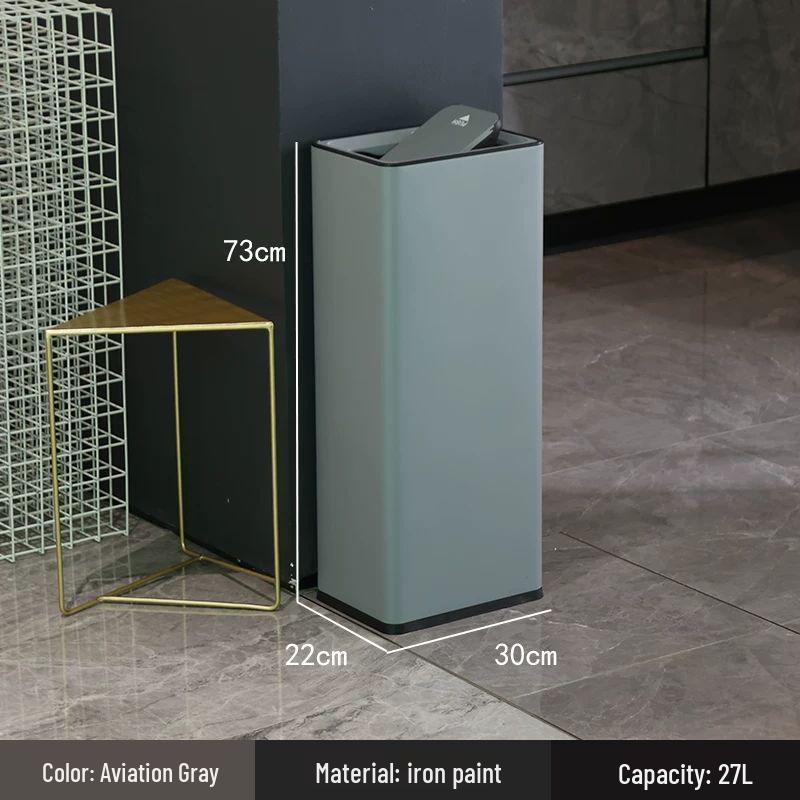 Stainless Steel Swing Lid Waste Bin