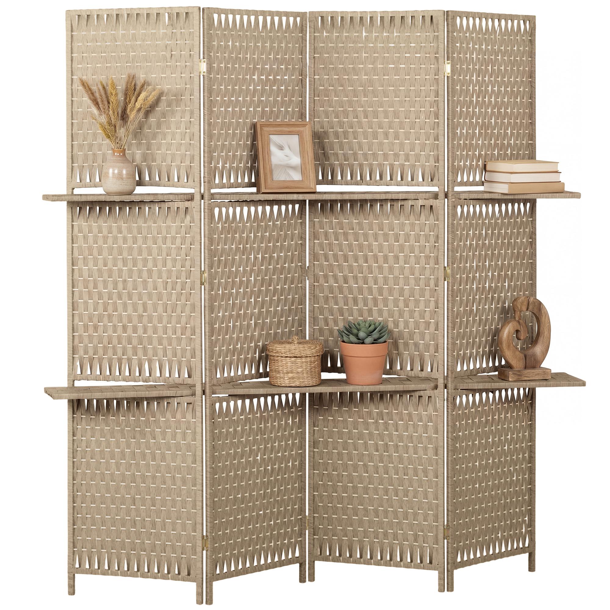 Wave Fibre Freestanding Folding Privacy Screen