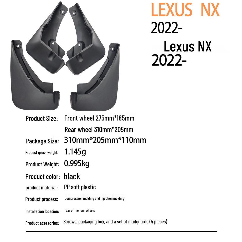 2022 Błotniki Lexus NX - Zaprojektowane z myślą o kompatybilności transgranicznej