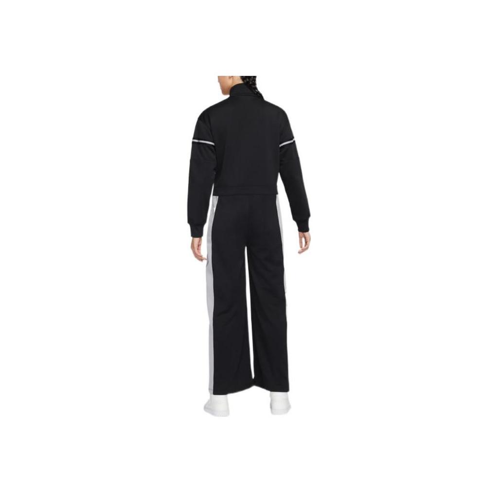 Jordan Solid Logo Brand Print Stripe Detail Jumpsuit Women Jumpsuit Black DQ4630-010