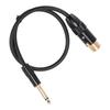 XLR Female to 6.35mm Mono Male Cable Gold Plated Connector Female XLR 1 4 Inch Mono Jack Microphone Cable Mic Cord 50cm