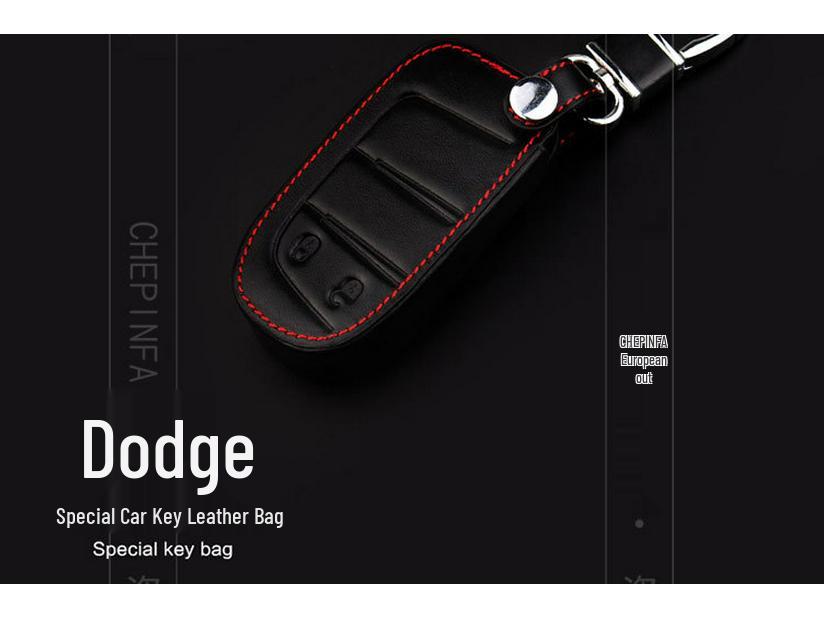 Genuine Leather Key Case for Dodge Journey & Jeep Cherokee Models