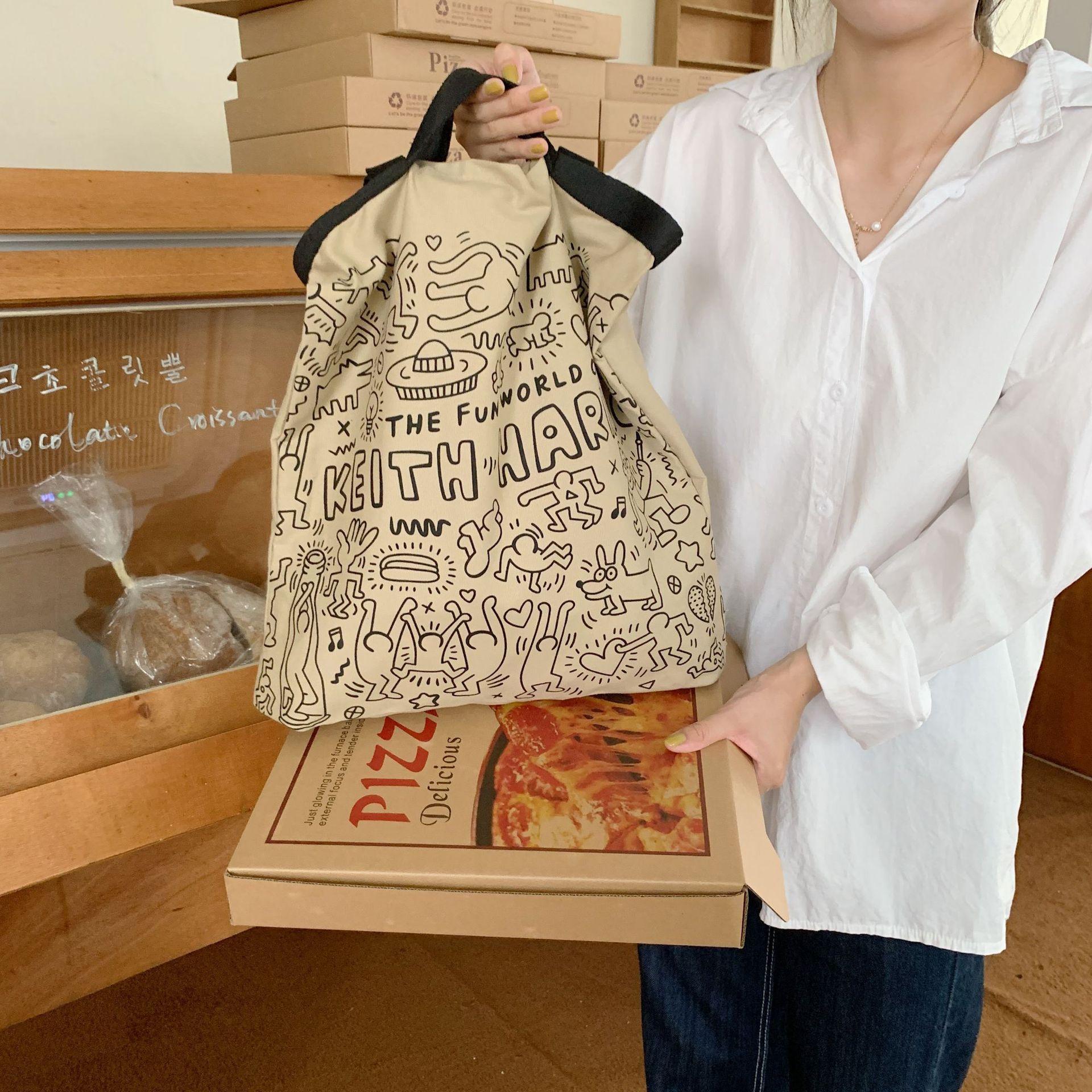 Женская сумка на одно плечо с персонализированной печатью для хранения холста OneSize — фото 20