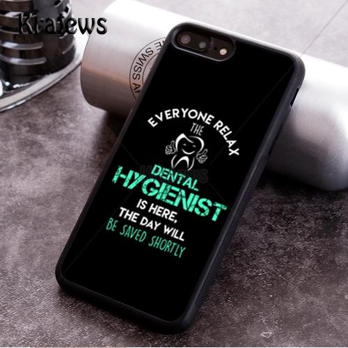 Krajews Dentist Tooth Dental Hygienist Phone Cases For iPhone 17 Air 16 15 14 Plus 11 12 13 Pro Max Cover Coque