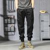 Men's Overalls Casual Pants Long Pants Green Versatile High Arcade Leggings Trendy Brand