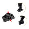 Kayak Rod Mounting Bracket 360 Degree Rotating Mounting Base Kayak Fishing Poles Holder Plastic Fishing Tackle Accessory