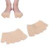 Toe Separating Heelless Socks Breathable Sweat Absorbent Forefoot Pads Cover Toed