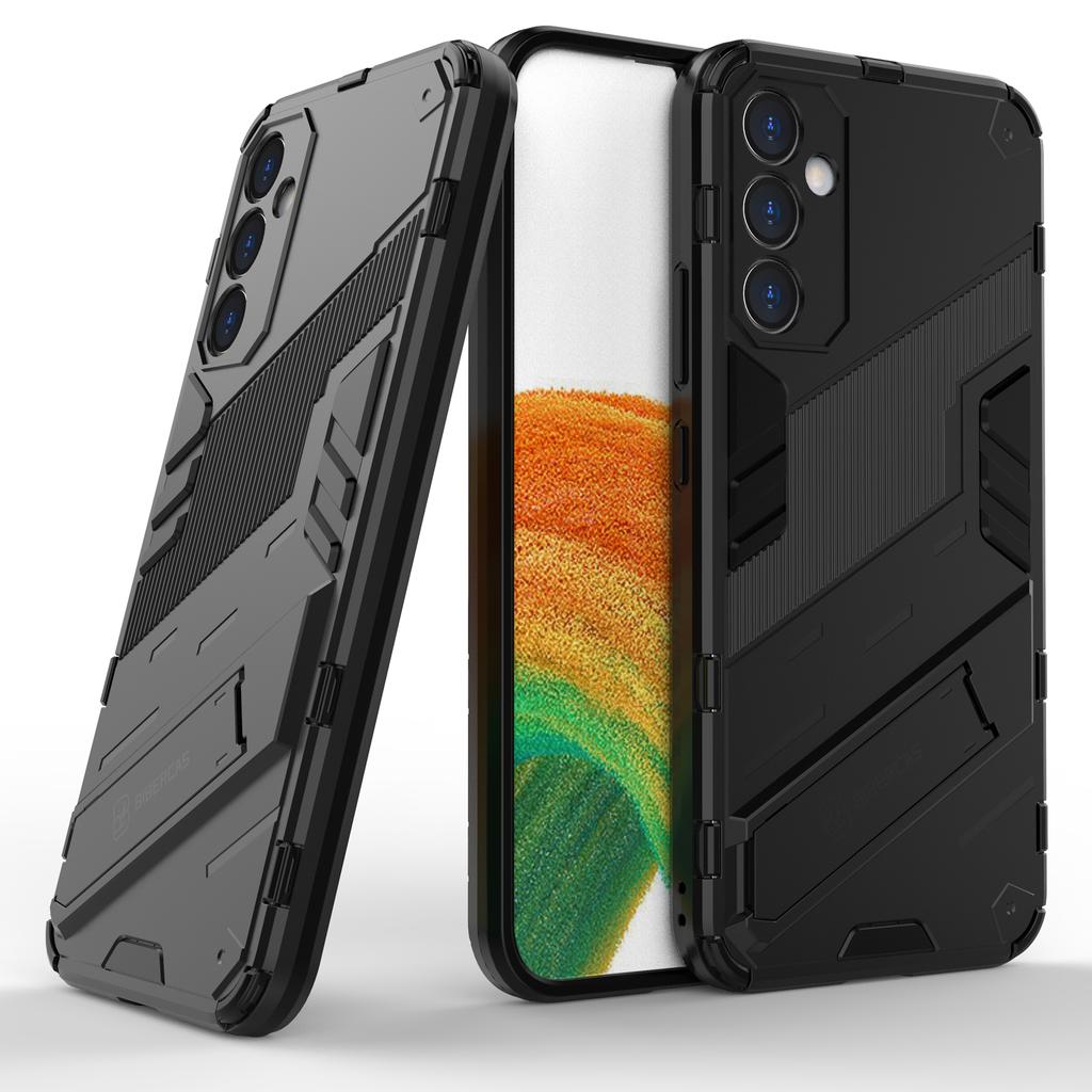 For Samsung Galaxy A34 5G Phone Case,Kickstand Dual-Layer Design Soft TPU Hard PC Phone Back Cover