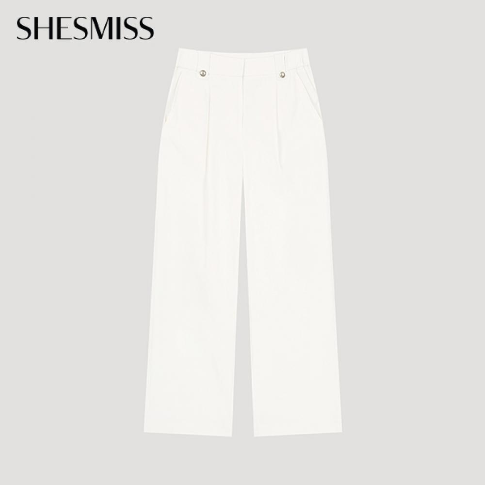 

She S miSS Metal Button Side Banding pantS SwwSlo21010 Iv Ivory/66