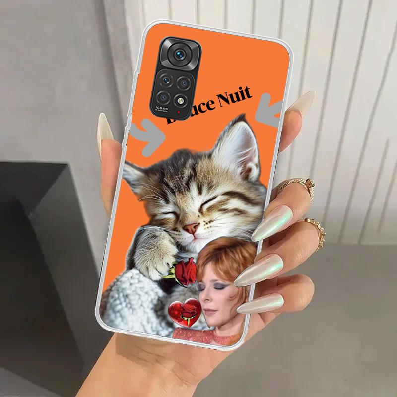 Mylene Farmer Phone Case for Xiaomi Redmi Note 15 14 14S 13 12S 12 Pro 11S 11 Plus 11T 11E 10S Soft Funda Print Shell Redmi Note