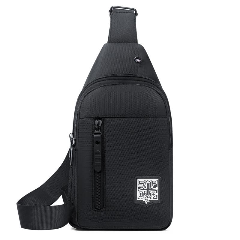 New men's breast bag sports and leisure chest bag Oxford cloth waterproof and wear-resistant trend high-end shoulder small backpack