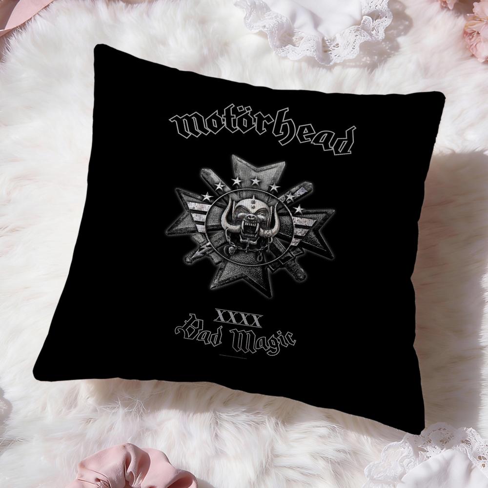 Rock Band Motorhead Cushion Cover Premium Comfort Reversible Pillow Cove -Two in One Design for Any Room & Car Interior
