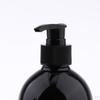 16-Ounce Plastic Bottles w/ Pump, 2Pcs Black Dispenser, Refillable Containers for Essential