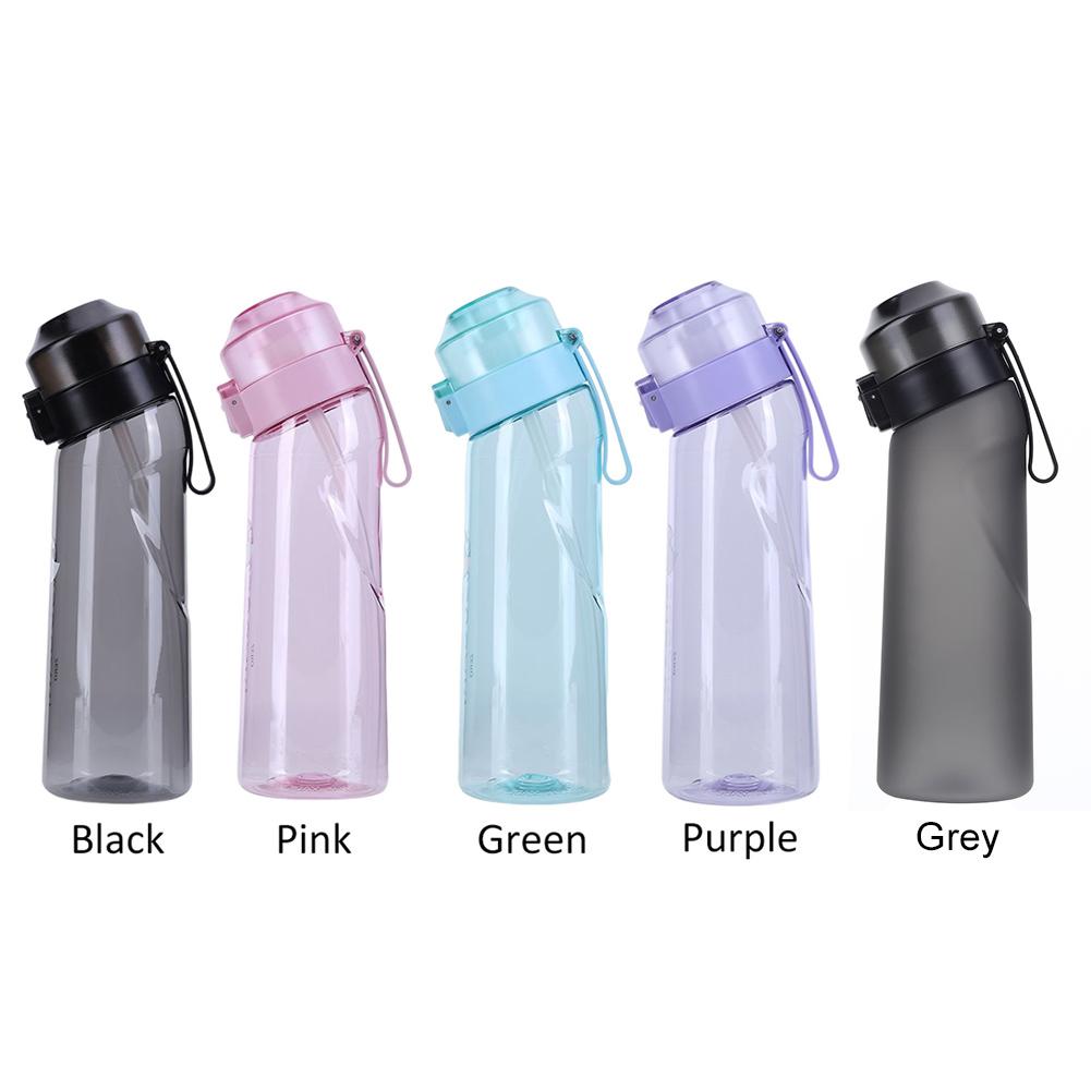 650ML Gym Fitness Bottle Portable Flavored Outdoor Sport Water Bottle Drink More Water Reusable Cup for Outdoor School Office