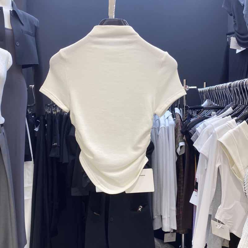 

Женский летний облегающий кроп-топ - Сладкий и пикантный короткий рукав L (recommended 95-105 jin) чёрный