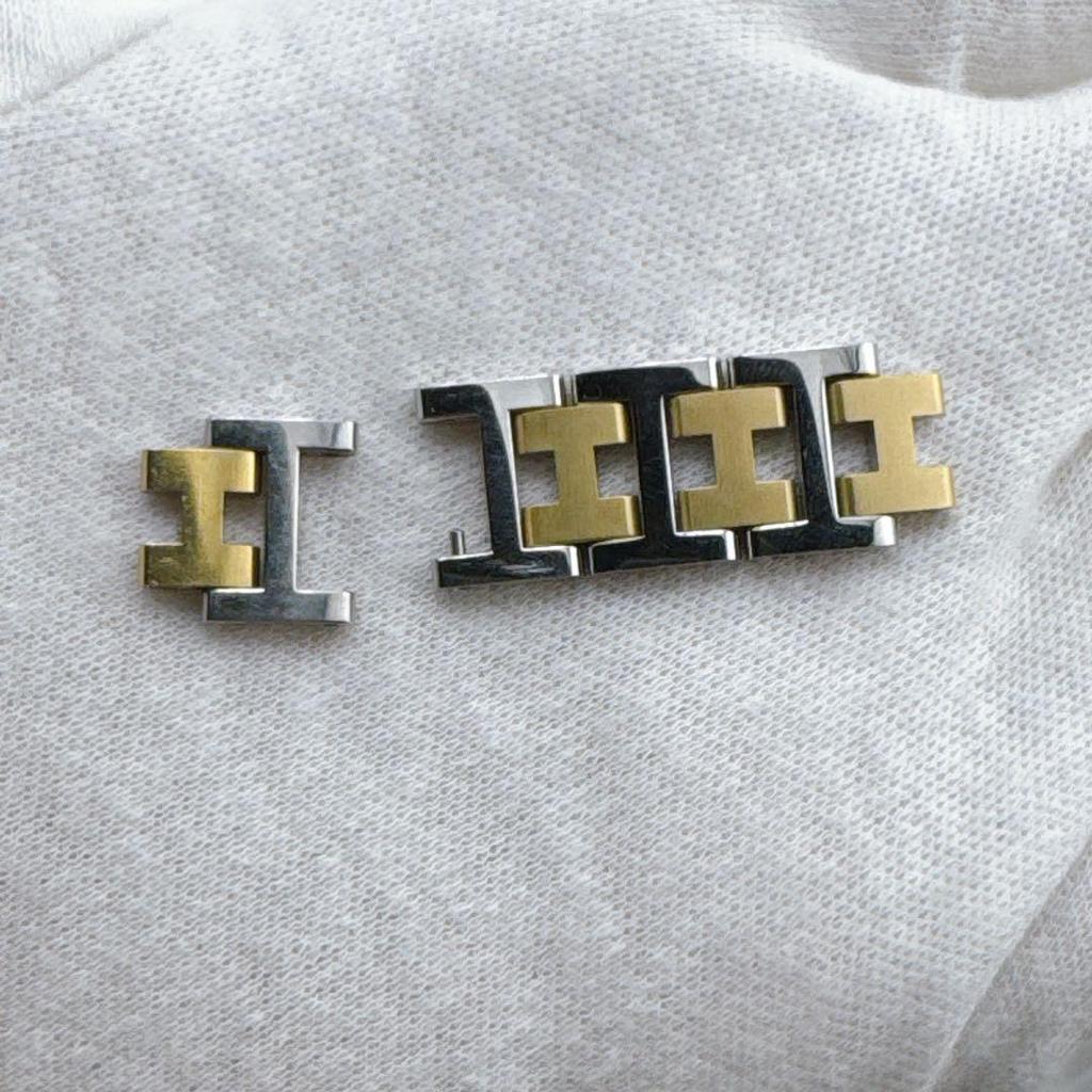Used Hermes Clipper Top x 4 Watch Parts Watch Parts H Gold Silver