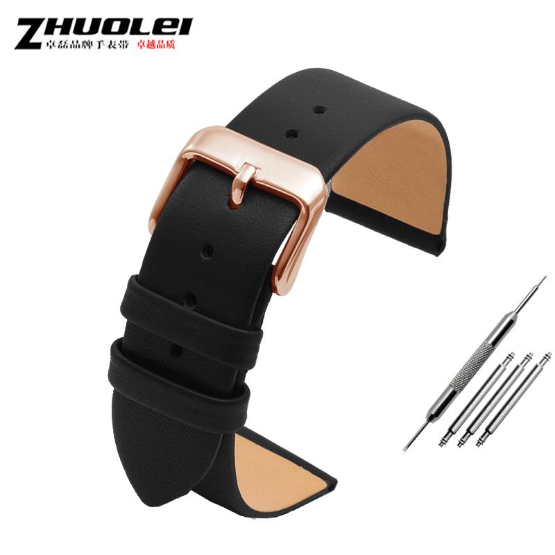 Ultra-thin soft genuine leather watchband for brand watches band 12 14 15 16 17 18 19 20mm watch strap