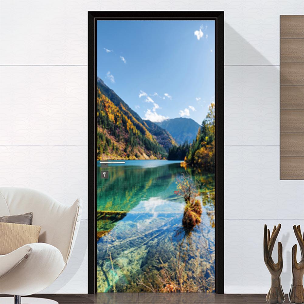 Cross-Border Self-Adhesive Removable Door & Wall Sticker for Rental Room Renovation.