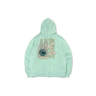 Li Ning 49 City Long Sleeve Hooded Sweatshirt Men Sweatshirt Water-Wave-Green AWDQC83-2