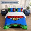 Brawl Stars 3‑Piece Bedding Set Soft Microfiber Duvet Cover Pillowcases Comfortable Bed Linen for Bedroom Decoration