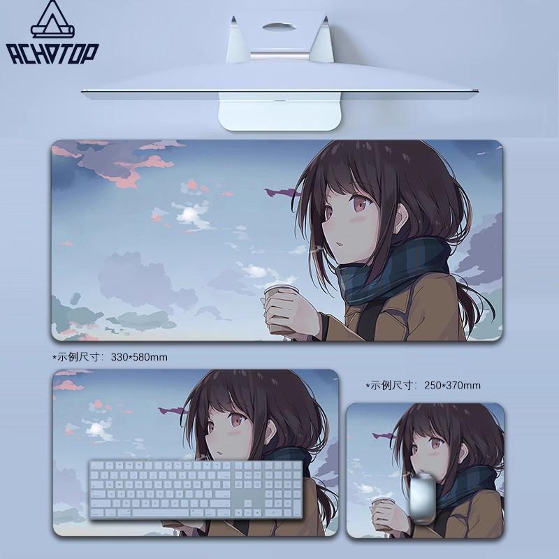 Meet Girl Mouse Pad Gaming Esports Mouse Pad Universal Desktop And Laptop Computer Cute Anime Office Rubber Anti Slip Pad 800x300x2mm