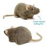 [VIAHART] Fancy Rat Reuben Plush Toy Gray S Size (Approx. 18cm) Big Kindness In a Small Body Wisdom Companion Realistic Rat Washable Stuffed Toy