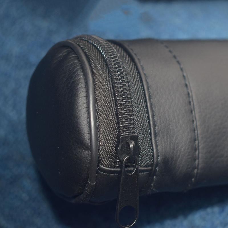 Artificial Leather Rod Box Pool Cue Storage Bag Cue Sticks Bags Foldable Adjustable Shoulder Strap Billiard Rod Sleeve