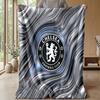 Chelsea FC Theme Blanket Soft Flannel Blanket Plush Throw Blanket Cozy Sofa Bed Blanket for Home Decor