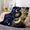 1pc Cosmic Harmony Lightweight Flannel Blanket, Comfortable and Warm Blanket, for Office and Camping Sofa Bed, Livingroom151