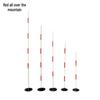 PVC Red & White Sports Training Obstacle Pole Set
