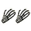 Xiaobudian 2Pcs Gothic Dark Style Hairpins, Hair Pins for Bangs, Skeleton Hand Bone Clips Halloween Cosplay Photography Props