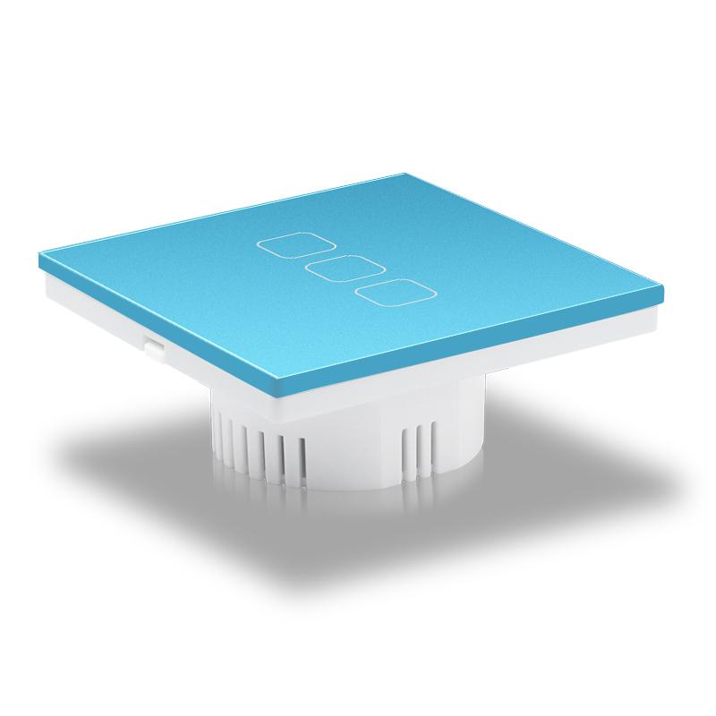 Interruttore a Parete Touch Smart Life per Casa a Singola/Doppia/Tripla/Quadrupla Uscita CE RoHS UKCA WiFi Compatibile con Alexa Vetro PC 250V