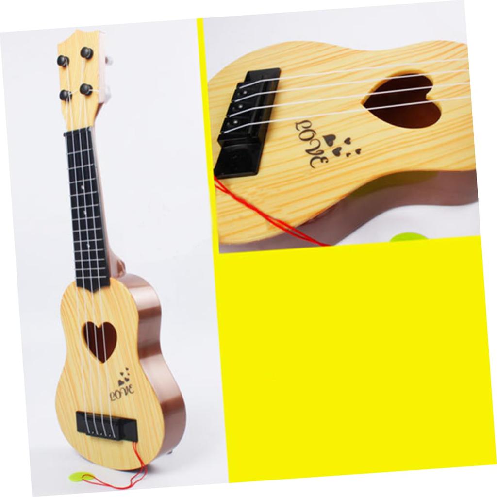 SEWACC Ukulele Plastic Mini Ukulele Mini Guitar for Children Acoustic Guitar 4 String Guitar Beginner Guitar Children Musical Instrument Play Easy To