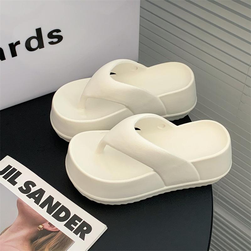 Fashion Pink Platform Slippers Women Thick Sole Soft Summer Eva Slippers Female Non-slip Flip-flops Ladies Comfort Outdoor Beach Slipper