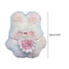 Handmade Rabbit Keychain Plush Squeaking Function Keys Chain for Bag Schoolbag