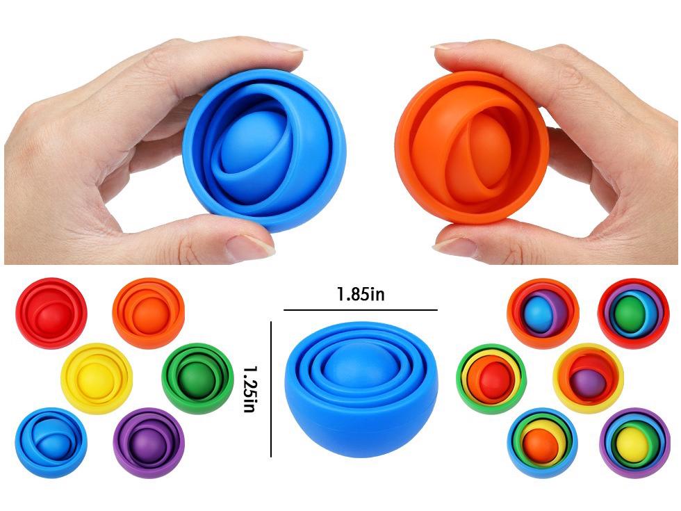 TikTok 3D Stress-Relief Flip Ball: Innovative Educational Decompression Toy