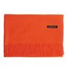 Red Faux Cashmere Winter Scarf for Women - 2026 Korean Style Solid Color Shawl with Logo, Ideal for Annual Meeting Gifts