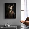 Aristocrat Tiere Porträt Poster und Drucke Vintage Kunst Leinwand Malerei Wand Kunst Bilder für Wohnzimmer Wohnkultur