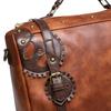 Vintage Backpack Bags for Women Large Capacity Steampunk Leather Shoulder Bag Fashion Halloween Handbags Punk Rock