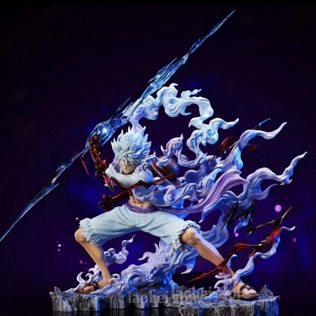 25Cm One Piece Raiden Five Gear Nica Lightning Luffy Action Figure Model Statue Doll Toy Collection Decoration Model Toy Gift